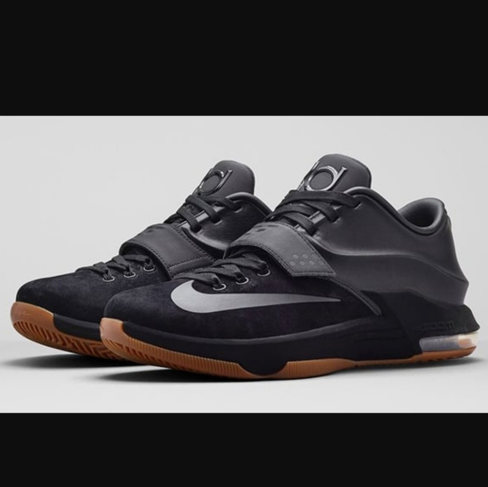 New Nike KD 7 VII EXT Black Suede QS